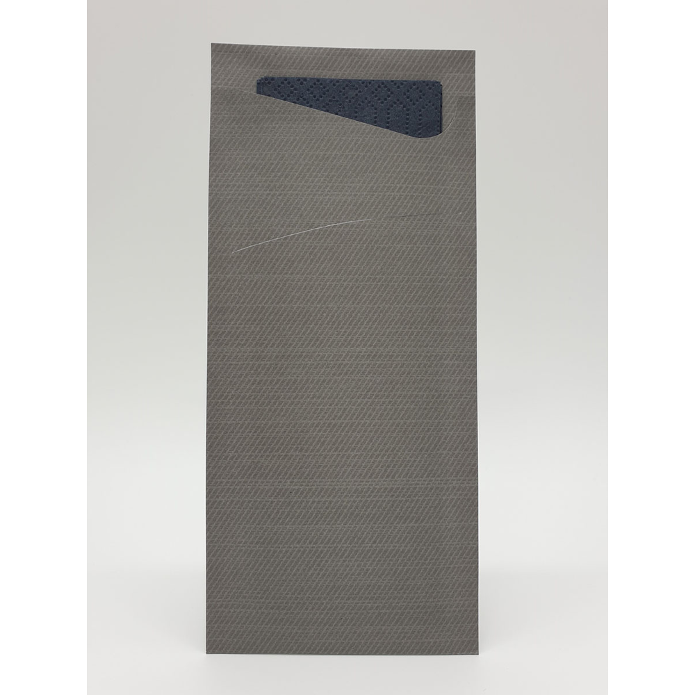 Duni Sacchetto Zelltuch 190 x 85 mm granite grey/schwarz