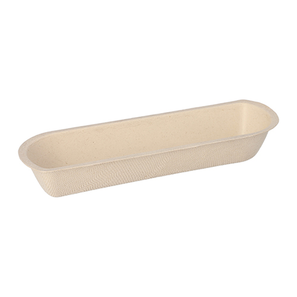 Papstar Snacktrays Zuckerrohr 3,3 cm x 7,1 cm x 21 cm natur