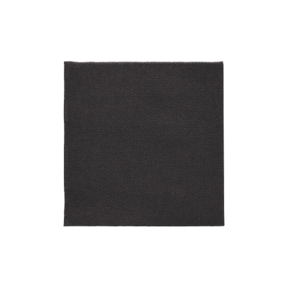 Papstar Servietten, 2-lagig "PUNTO" 1/4-Falz 20 cm x 20 cm schwarz