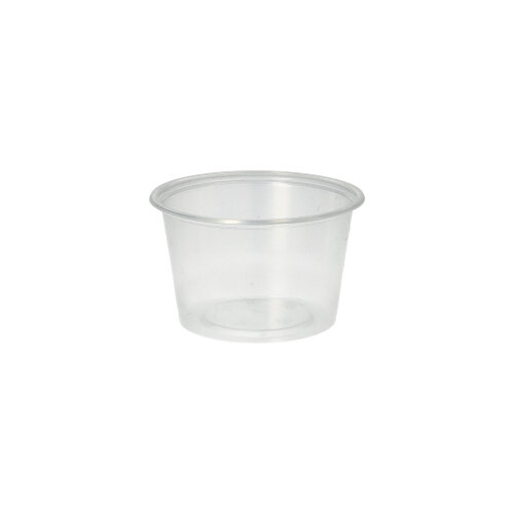 Papstar Dressingbecher, PP rund 100 ml Ø 7,1 cm · 4,3 cm transparent