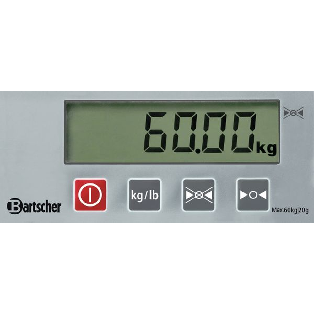 Bartscher Digitalwaage, 60kg, 20g