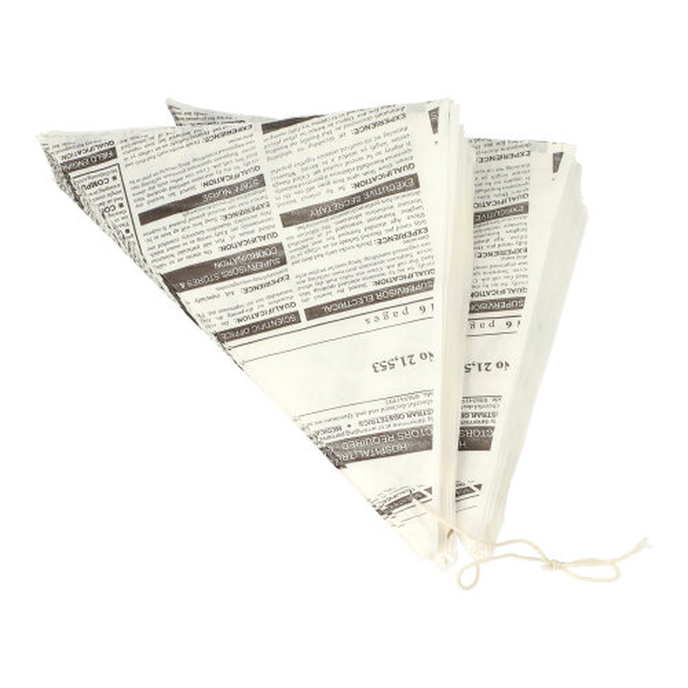 PAPSTAR Spitztüten, Pergament-Ersatz 32,5 cm x 23 cm x 23 cm Newsprint Fü