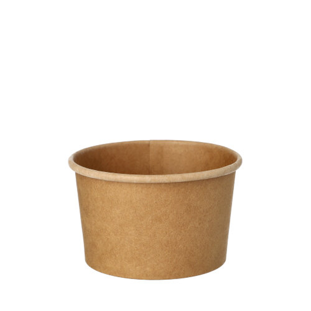 Papstar Suppenbecher, Pappe rund 230 ml Ø 9,8 cm · 6 cm braun