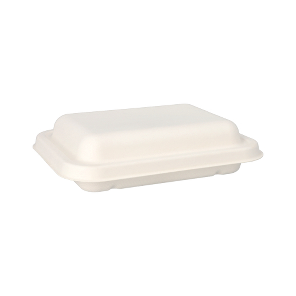 Papstar Schalen, Zuckerrohr "pure" ungeteilt 3 cm x 15,3 cm x 20,3 cm weiss