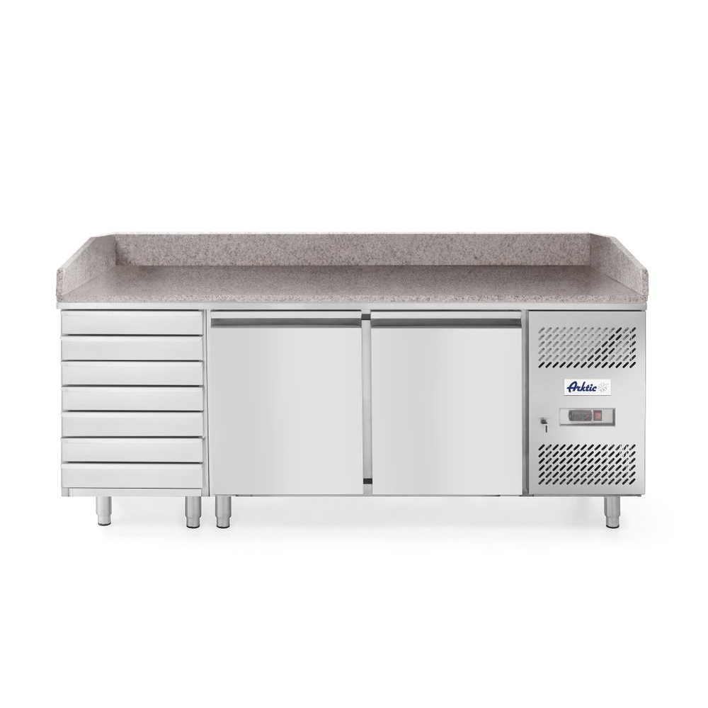 Kühltheke, Arbeitsplatte, Schubladen, Unterschrank, Kühlgerät