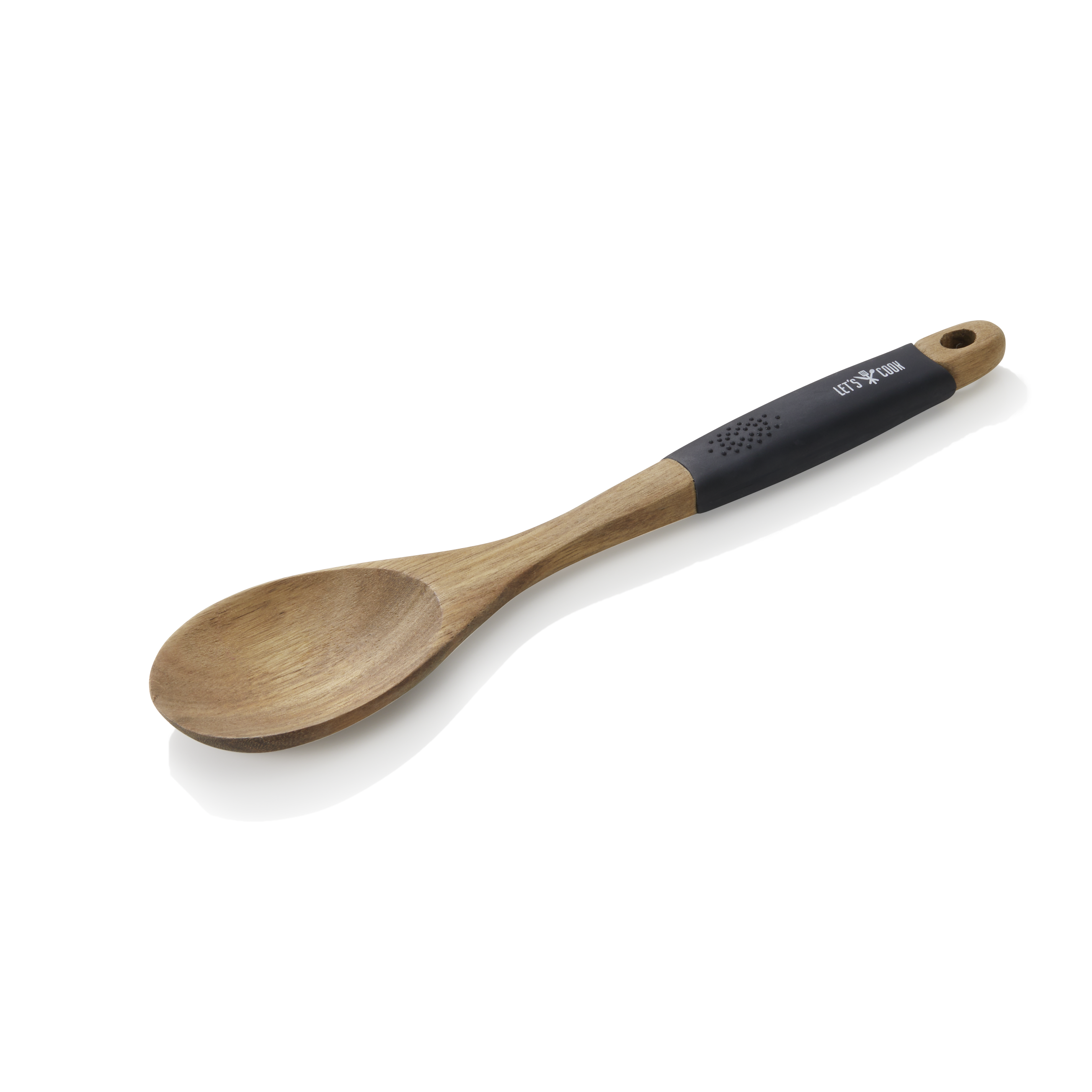 WAS Servierlöffel LET´S COOK, 30,5 cm, Akazienholz, Silikon
