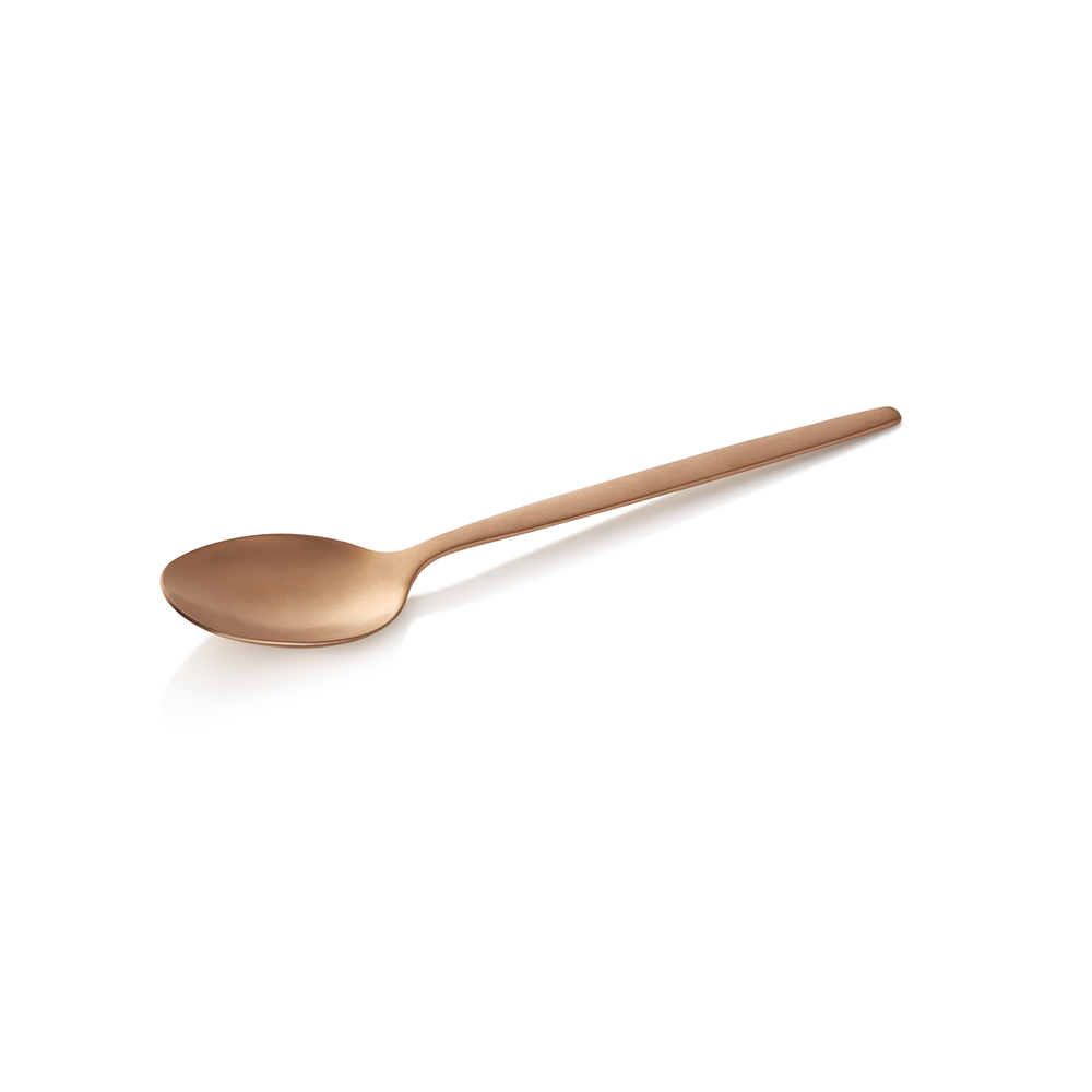 WAS Dessertlöffel ALEX BRONZE, mit bronze, matter PVD Beschichtung, 16 cm, Set á