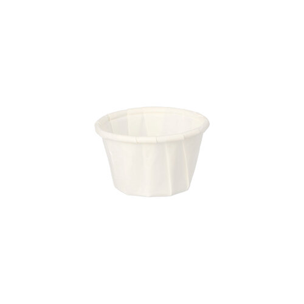 Papstar Dressingbecher, Papier "pure" 10 ml Ø 3,5 cm · 2,2 cm weiss