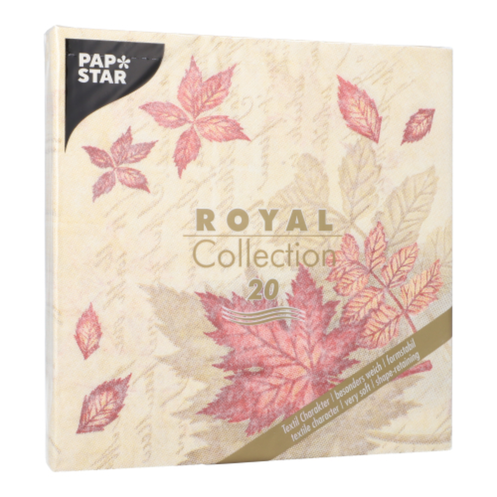 Papstar Servietten "ROYAL Collection" 1/4-Falz 40 cm x 40 cm "Autumn Colours"