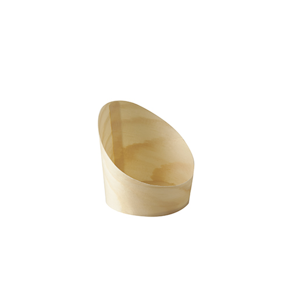 Papstar Snackbecher, Holz "pure" Ø 6,5 cm · 7,2 cm