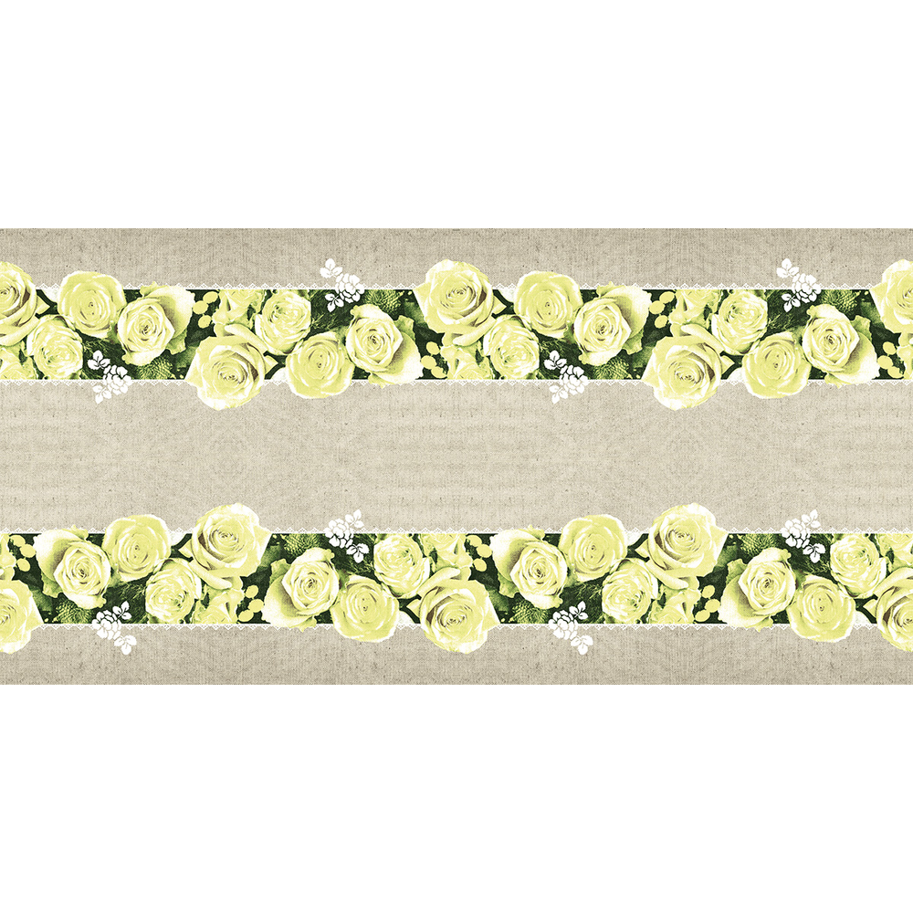 Mank Tischläufer Lovely Roses gelb 40 cm x 24 m