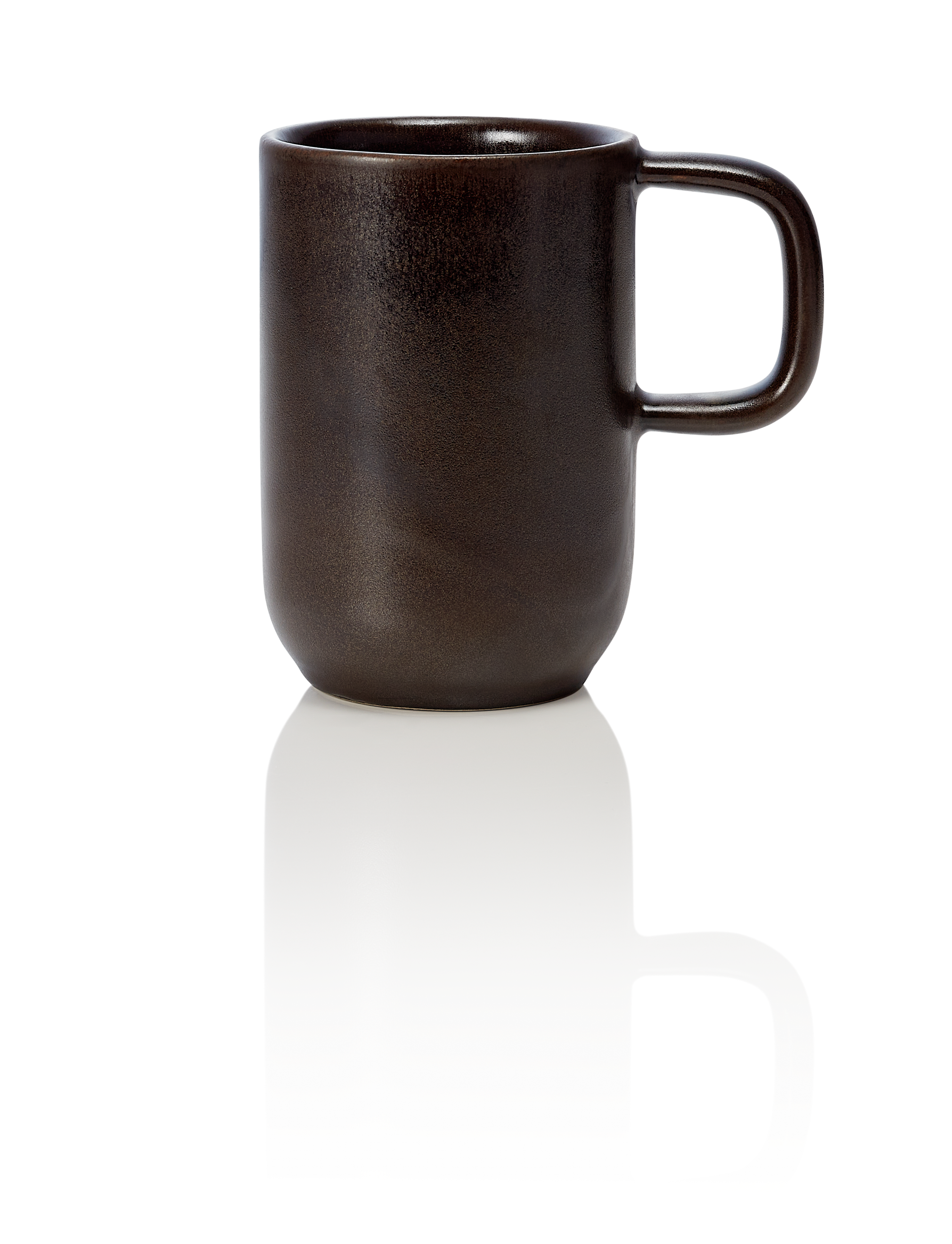 WAS Becher ROCKZZERO, 370 ml, Set á 6 Stück, metallic brown, Steinzeug