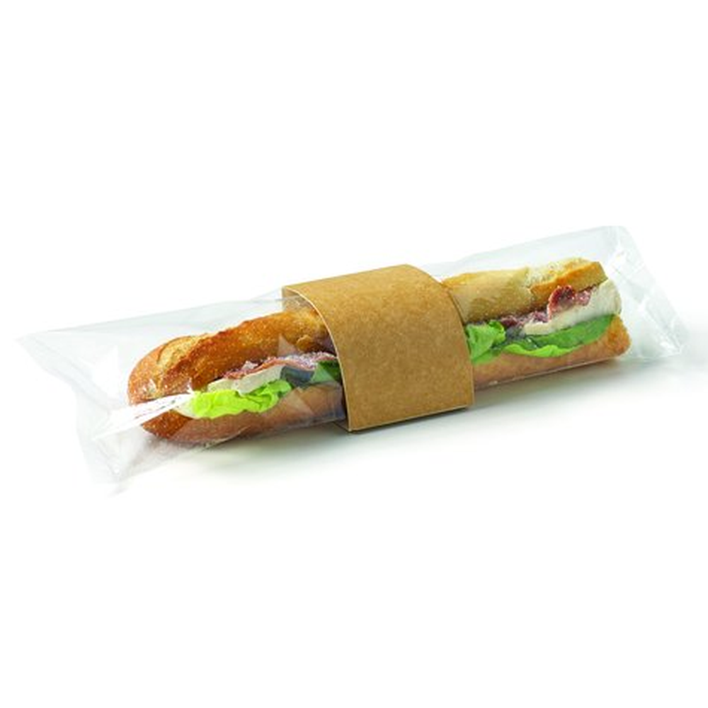Pacovis Baguette with perforated Film, 168, Kraft, Folie 21cm