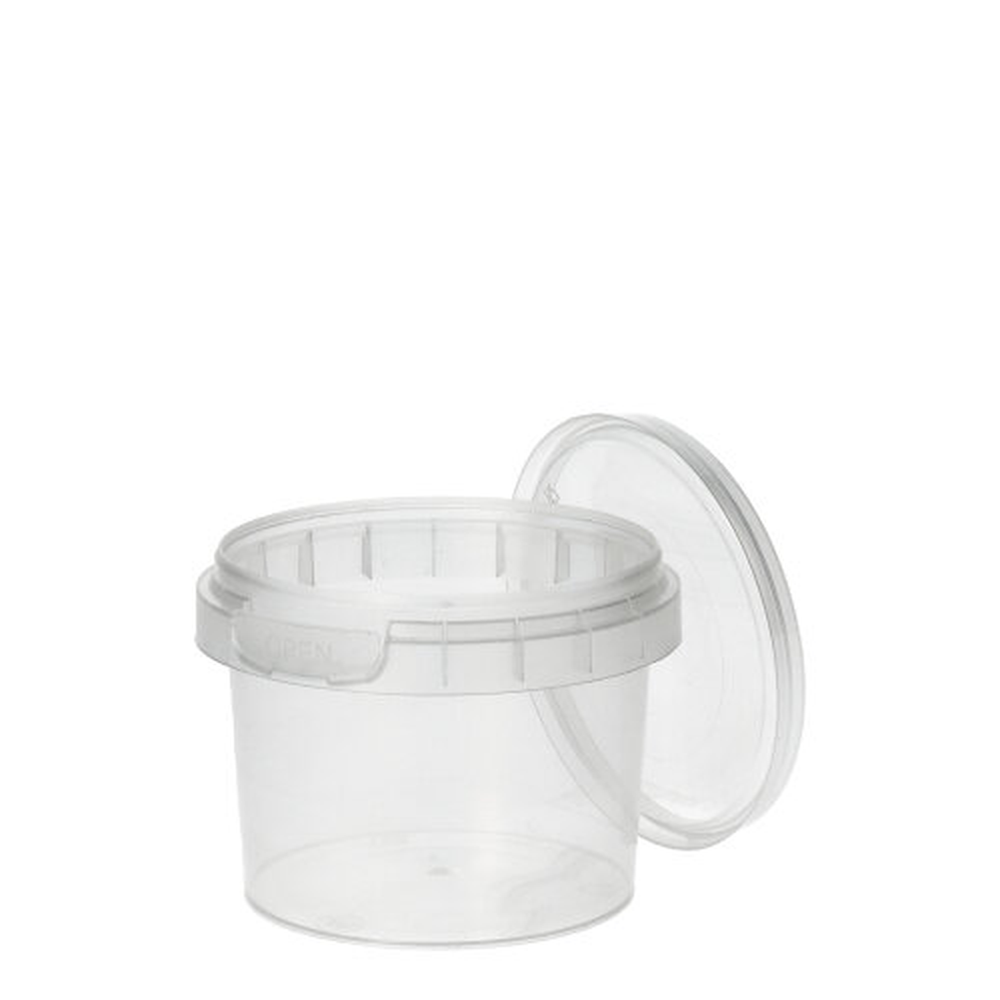 PAPSTAR Feinkostbecher, PP rund 120 ml Ø 6,9 cm · 5,1 cm transparent mit Orig
