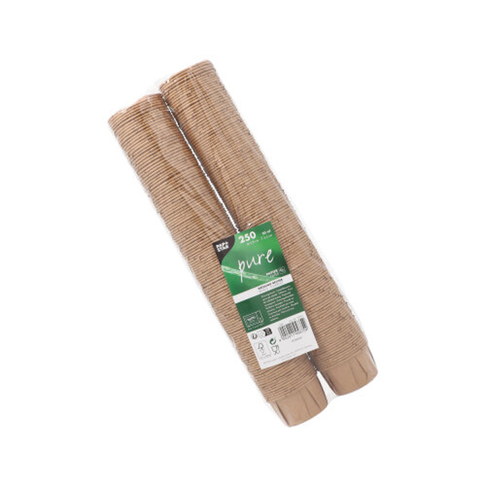 Papstar Dressingbecher, Papier "pure" 50 ml Ø 5,8 cm · 3,5 cm braun