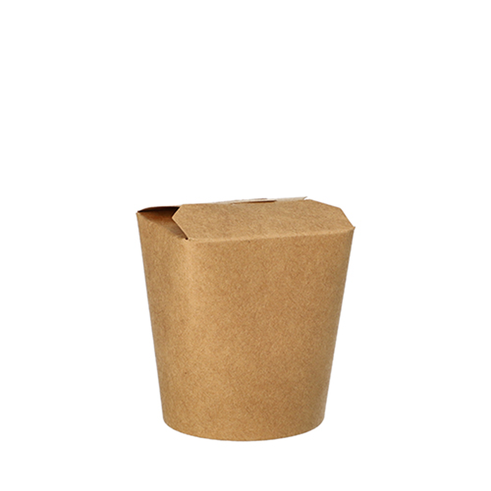 Papstar Snackboxen, Pappe rund 230 ml 7,5 cm x 6,5 cm x 5,8 cm braun