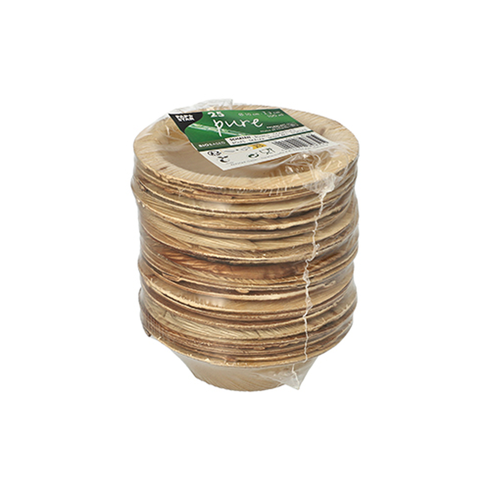 Papstar Schalen, Palmblatt "pure" rund 100 ml Ø 10 cm · 3 cm