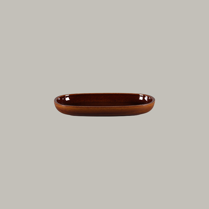 RAK Platte oval - honey  Serie: Ease L 23 cm / W 15 cm / Ht. 3.1 cm