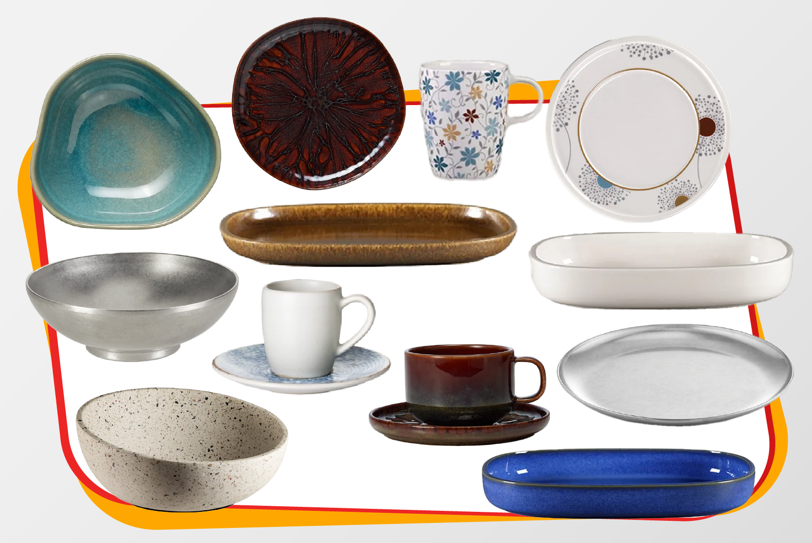 warmer Teller, Schüssel, Tasse, Suppenteller, Schale