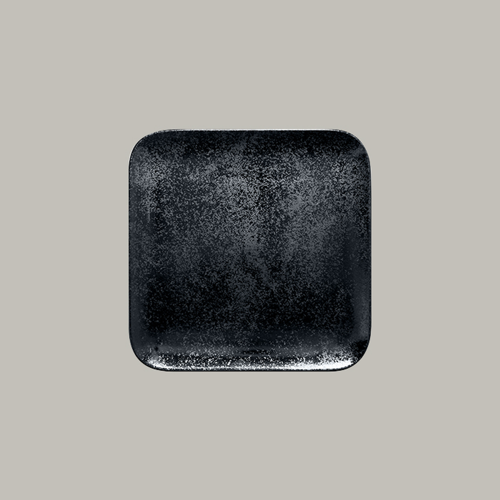 RAK Teller quadratisch Serie: Karbon L 24 cm / W 24 cm / Ht. 1.7 cm