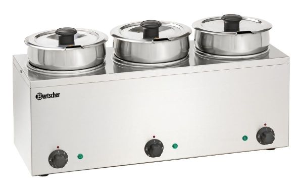 Bartscher Bain- Marie Hotpot, 3 Töpfe á 3,5 Liter