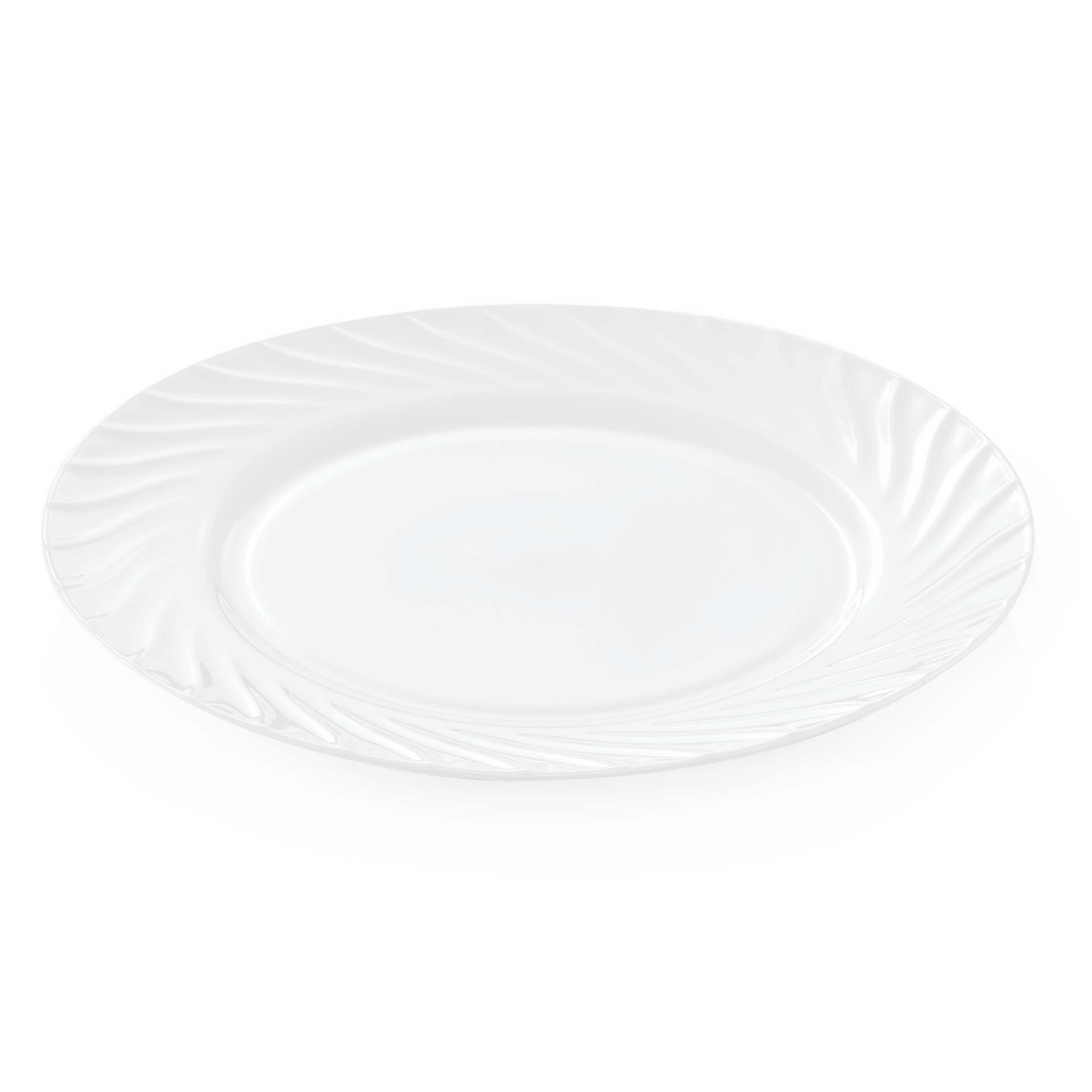 WAS Teller, flach, Ø 25 cm, Opalglas Wave