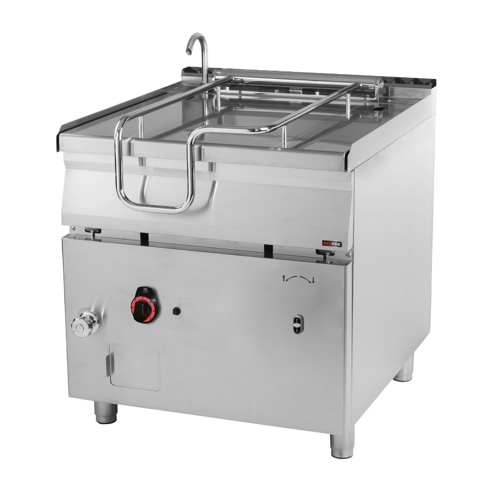 RM Gastro Automatische Kipppfanne Gas 80 l Stahlboden / REDFOX - BRM 90/80 G