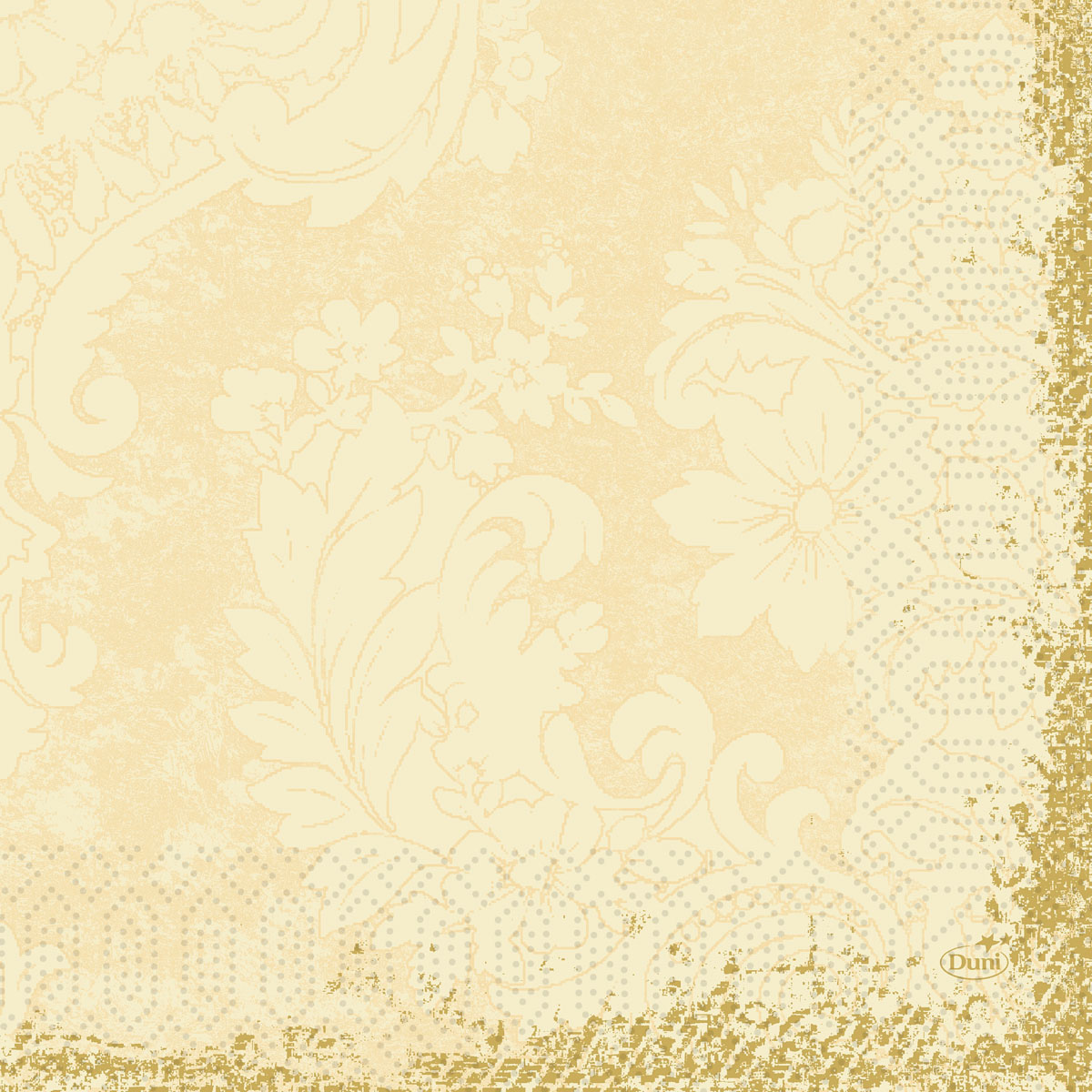Duni Zelltuchservietten 33 x 33 cm 3-lagig 1/4 Falz Royal cream