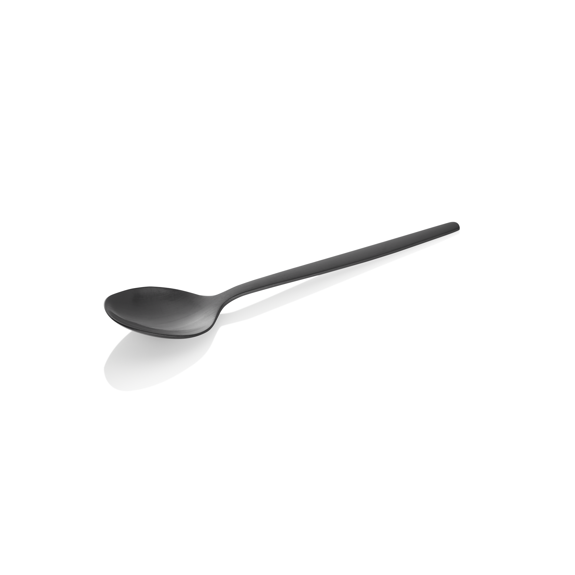 WAS Kaffeelöffel ALEX BLACK, mit schwarz, matter PVD Beschichtung, 13,5 cm, Set 