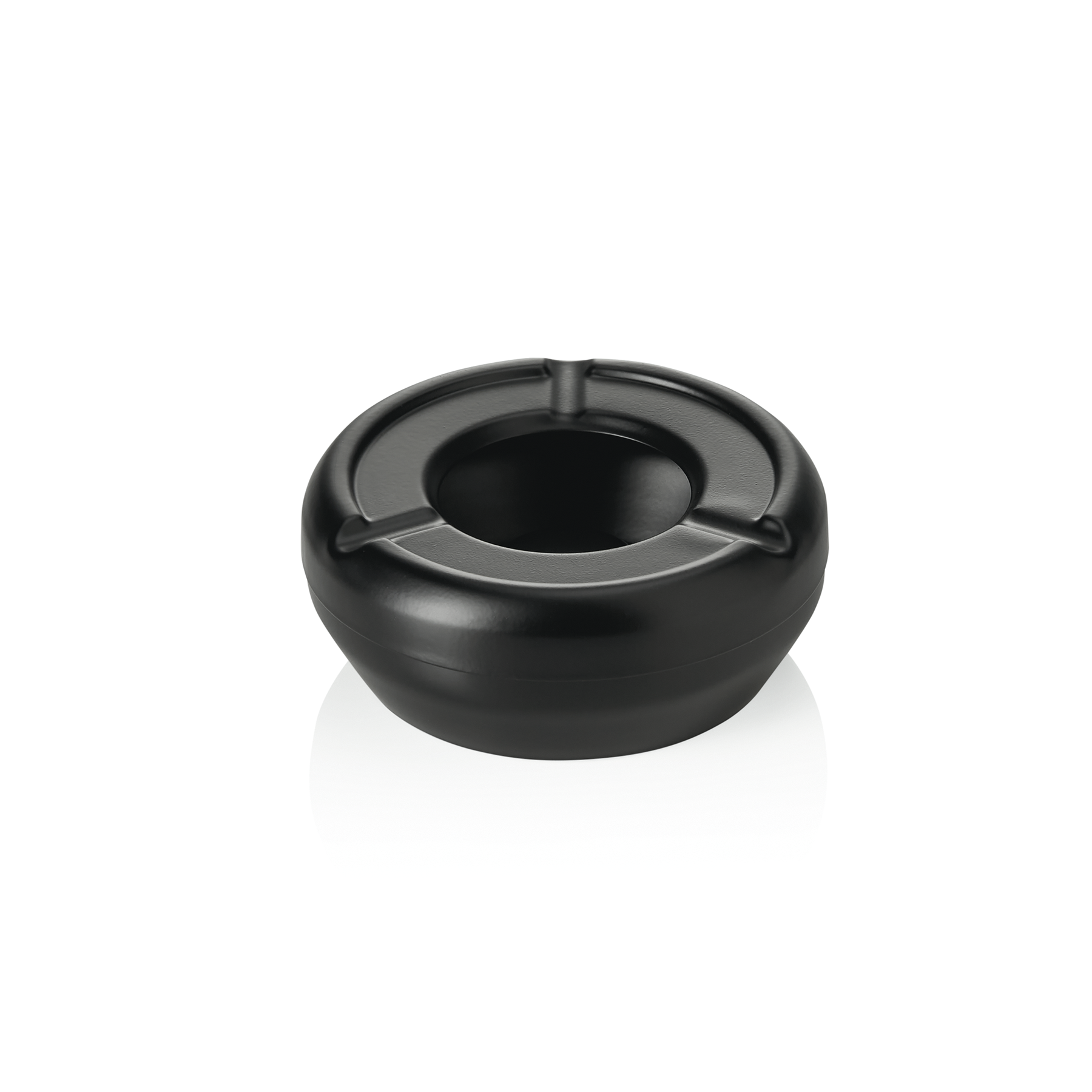 WAS Windaschenbecher, Ø 9,5 cm, schwarz pulverbeschichtet, Edelstahl
