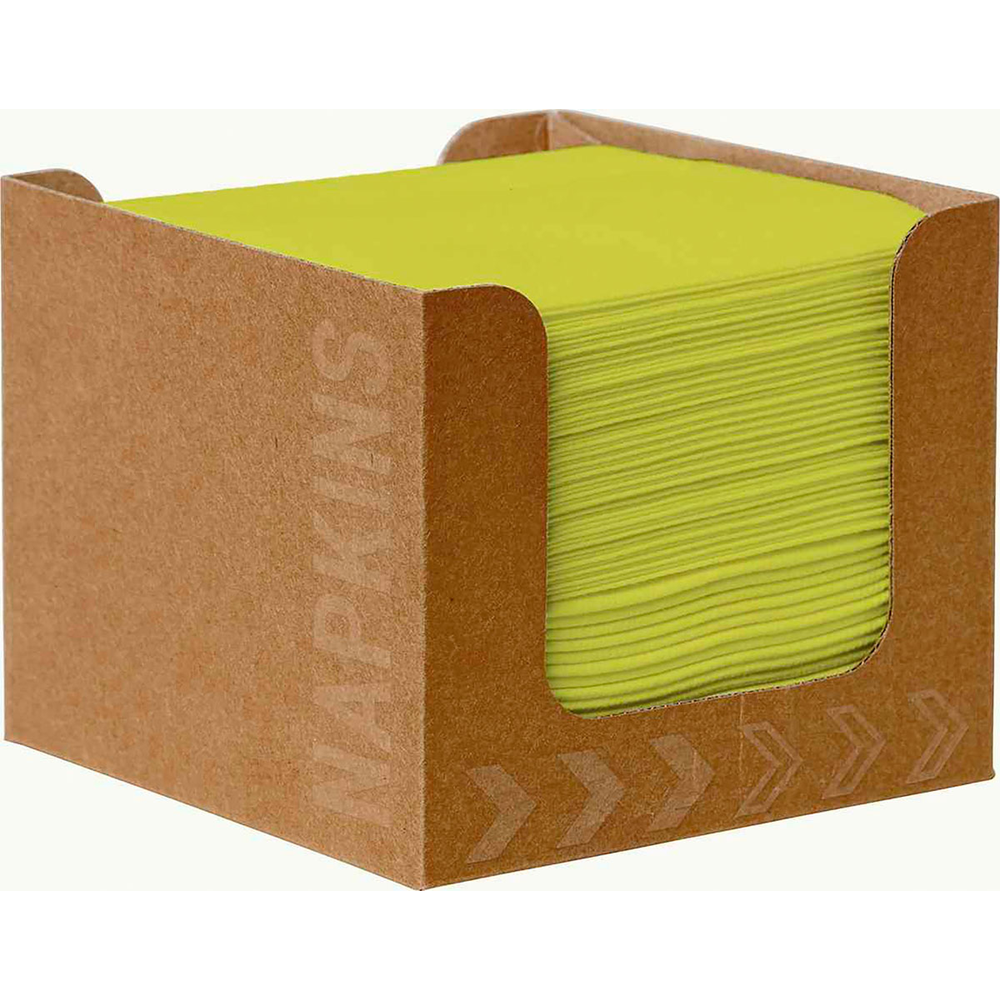 Duni Bio-Dunisoft-Serviettenbox 20 x 20 cm kiwi