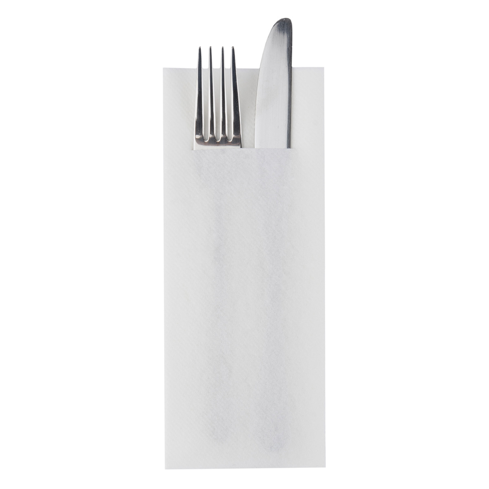 Mank Pocket-Napkins Basic weiss 40 x 33 cm 1/8 Falz