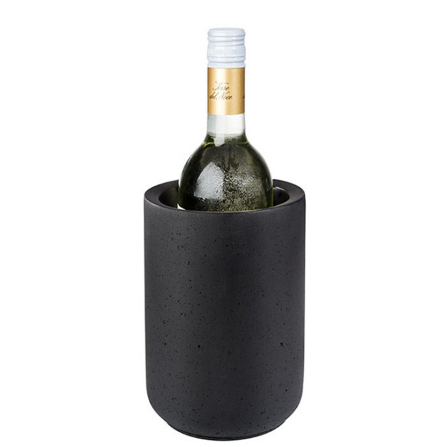 APS Flaschenkühler -ELEMENT BLACK- außen Ø 12 cm, H: 19 cm