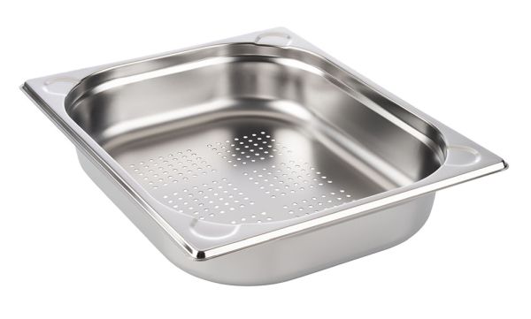 APS GN 1/2 Behälter, perforiert 32,5 x 26,5 cm, Tiefe: 65 mm , Edelstahl, 4 Lite