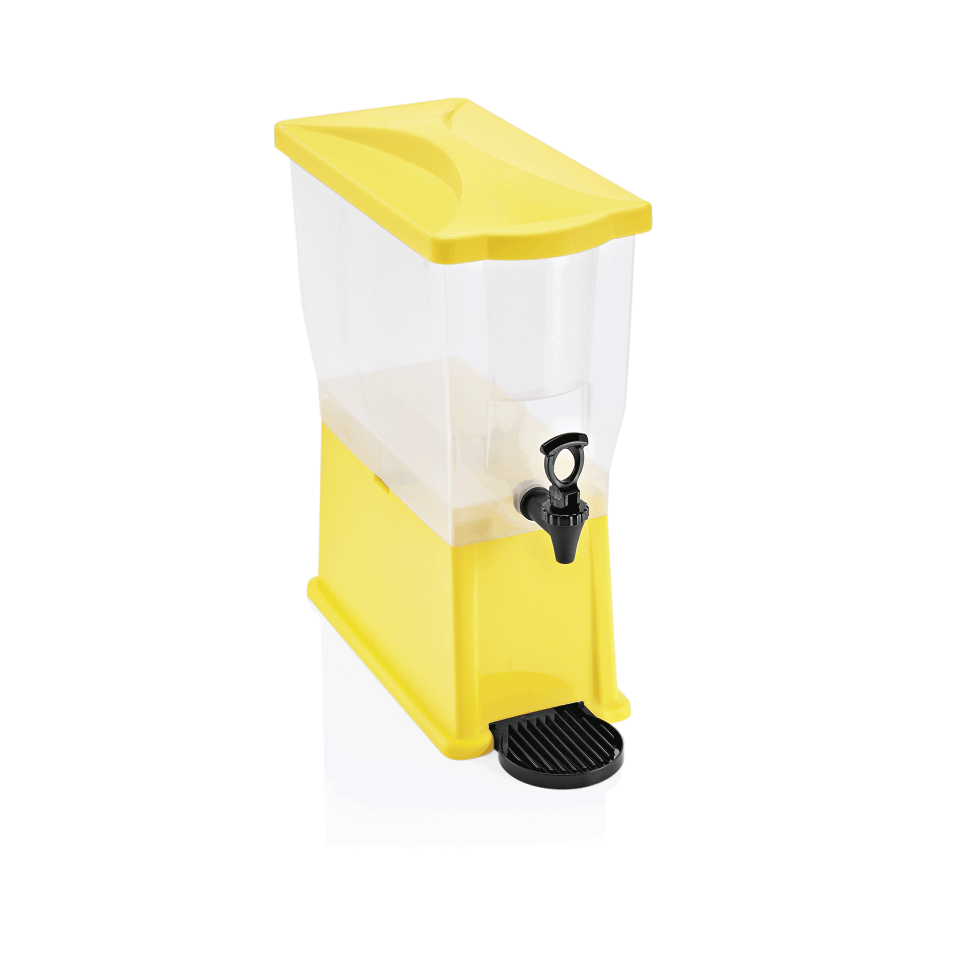 WAS Getränkedispenser, 14 ltr., 41,5 x 20,5 x 52,5 cm, gelb, Polypropylen