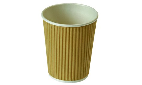 Pacovis Kaffeebecher Naturesse 1dl, doppelw. gerippt, brau