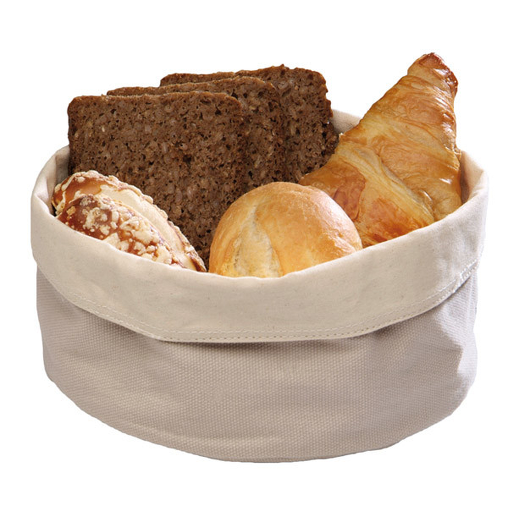 APS Brottasche Ø 17 cm, H: 8 cm , Baumwolle, beige