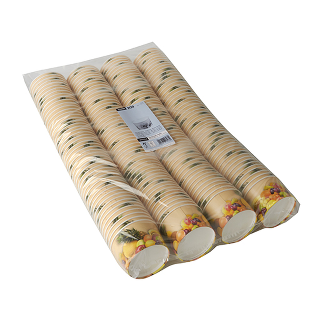 Papstar Eisbecher, Pappe rund 125 ml Ø 8 cm · 4,8 cm "Früchte"