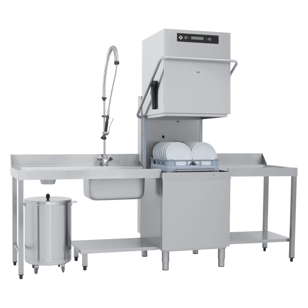 RM Gastro Durchschubspülmaschine doppelwandig Wasserenthärter 50x50 - 400 V / RM