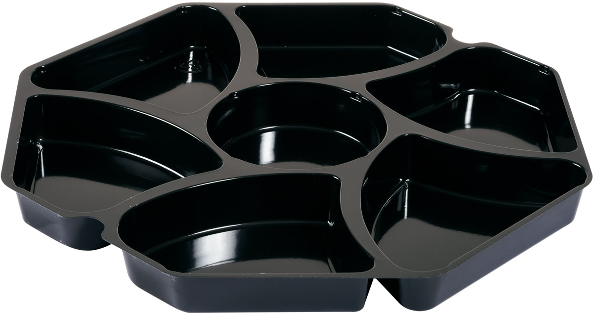 Duni Octaview® Einsatz für 149873 / 149874 7-geteilt 284 x 284 x 25 mm