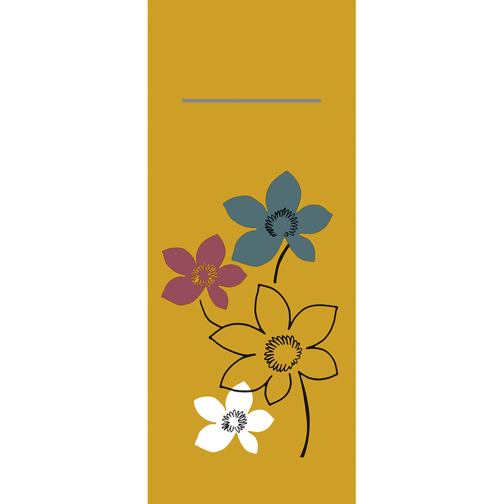 Mank Pocket-Napkins Cora gold 40 x 33 cm 1/8 Falz