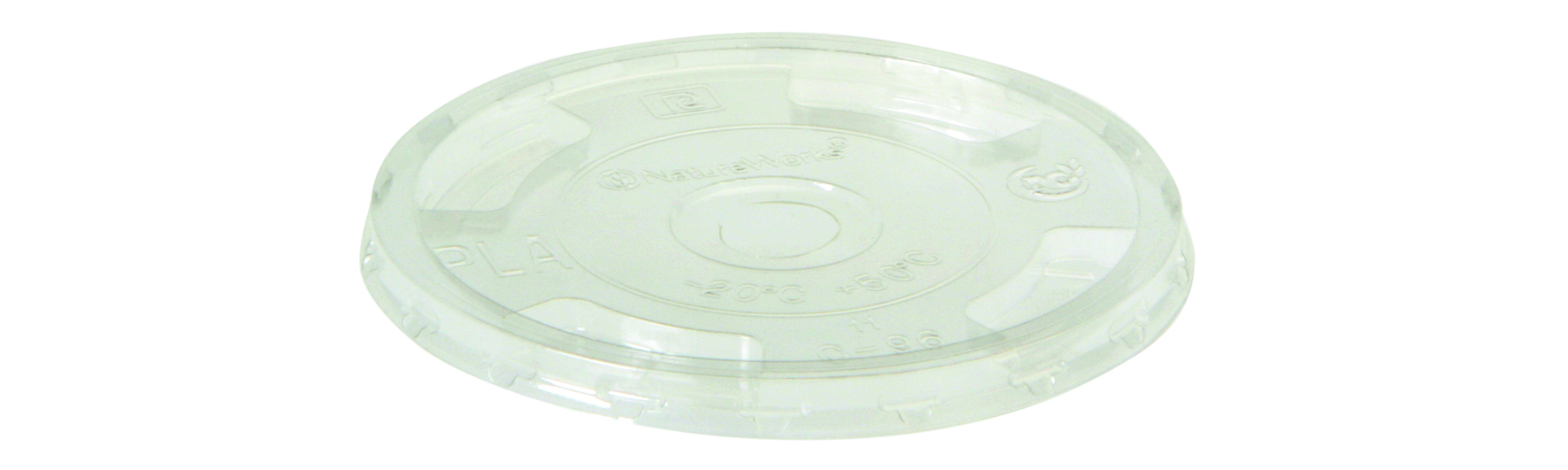 Pacovis Deckel PLA flach, mit C-Loch, Ø96mm zu ANR/2823/2824/2825