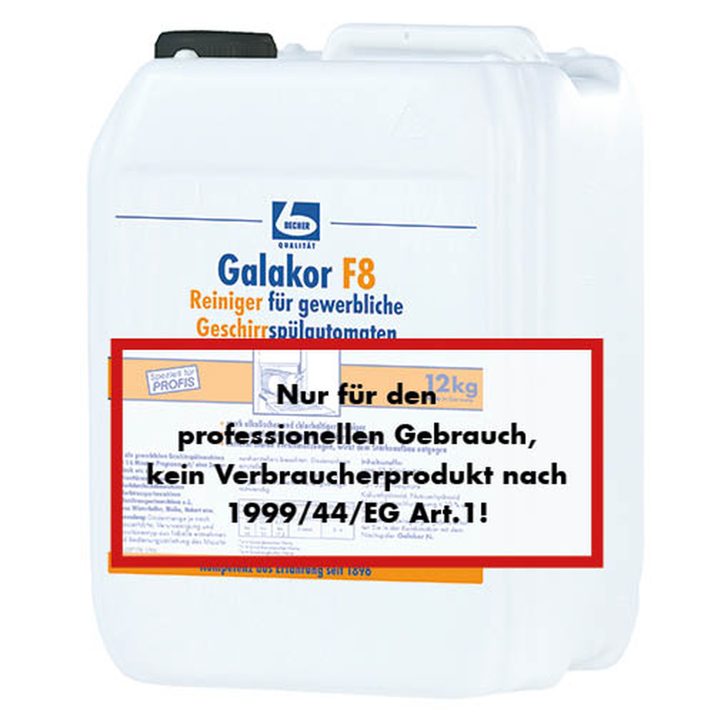 PAPSTAR kg Dr. Becher Galakor F8 Reiniger 9,2 l für gewerbliche Geschirrspü
