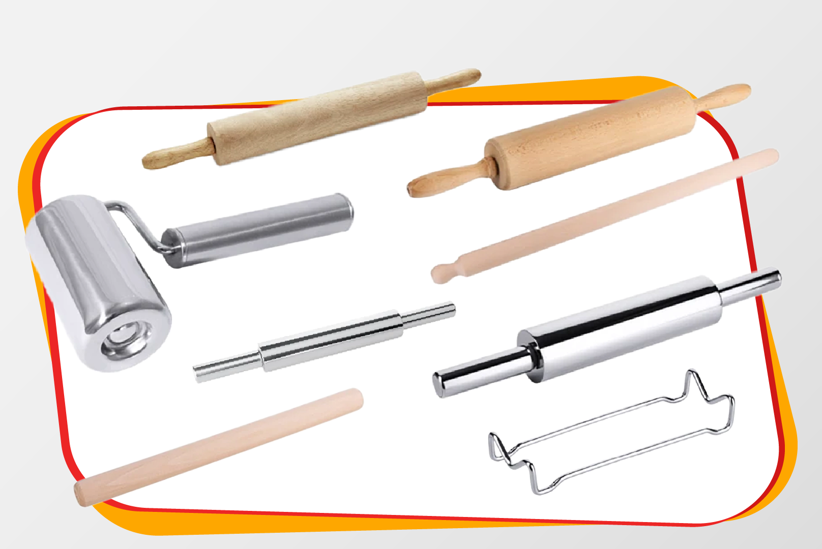 Rolling Pin, Teigrolle, Nudelholz, Kuchenrolle, Dough Roller