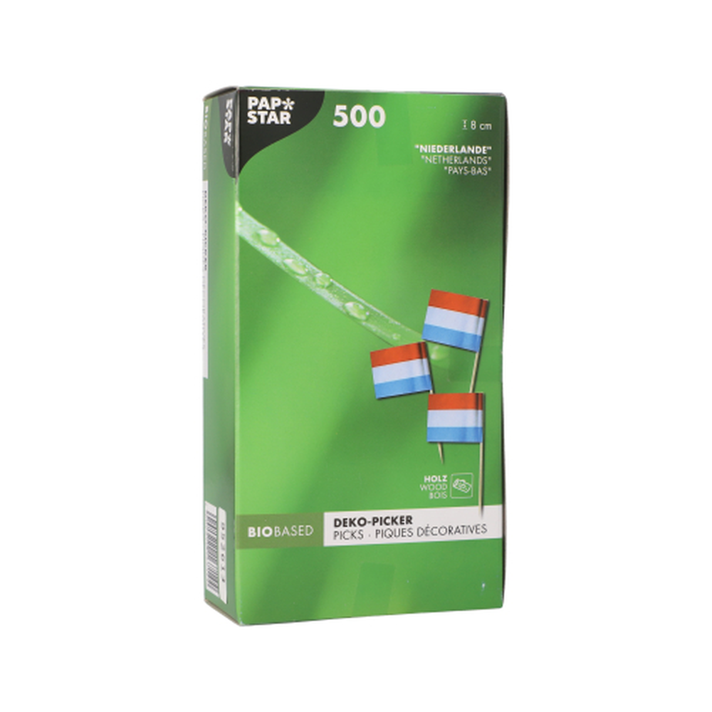 Papstar Deko-Picker 8 cm "Niederlande"