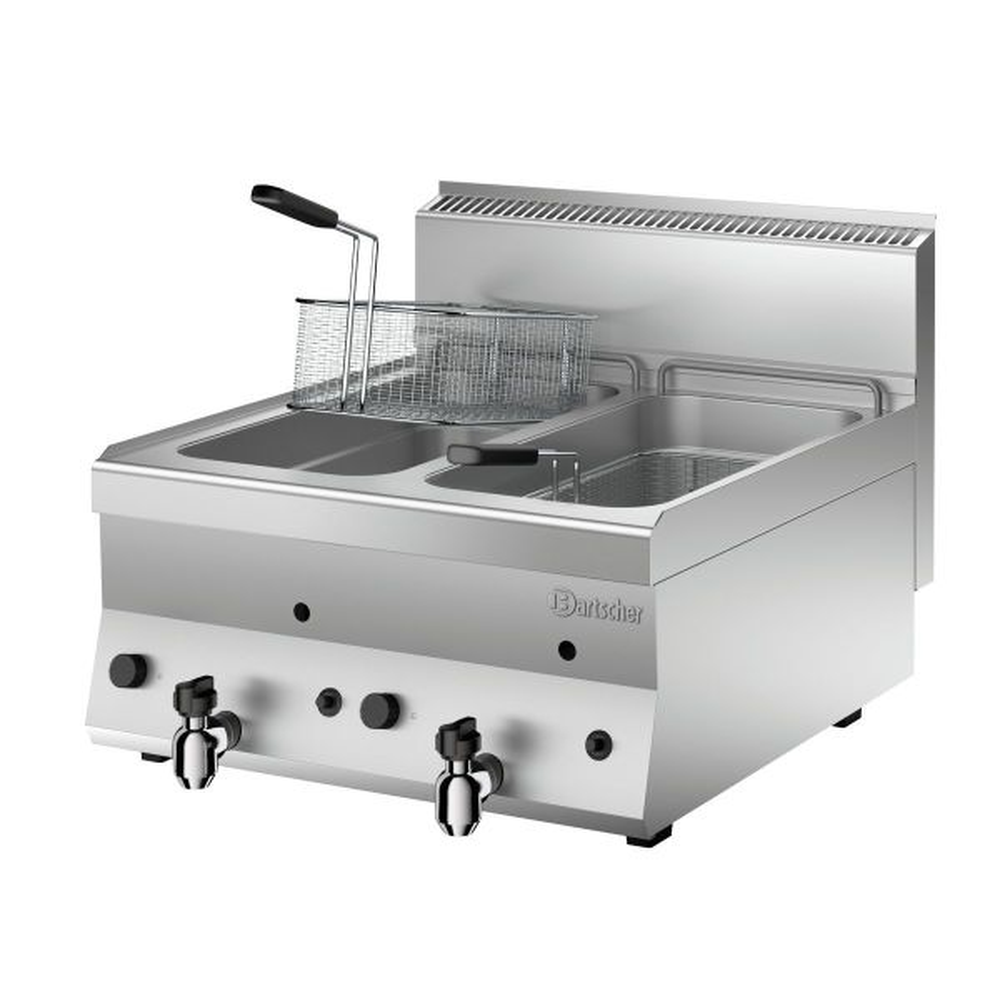 Bartscher Gas-Friteuse, 2 Becken á 8 Liter