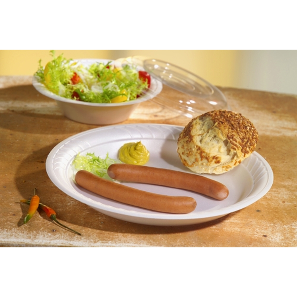 Papstar Dom-Deckel, R-PET rund Ø 15,5 cm · 2,5 cm klar