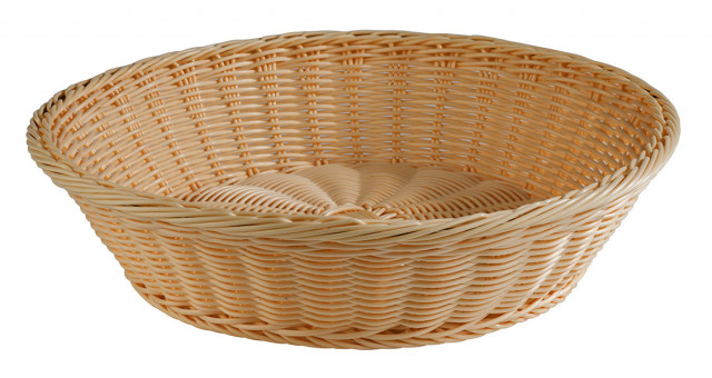 APS Tisch- und Buffetkorb, rund Ø 39 cm, H: 10 cm , Polypropylen, beige