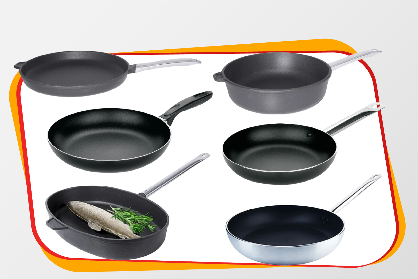 Pfannenset, Pfanne, Teflon, Antihaft, Kochgeschirr