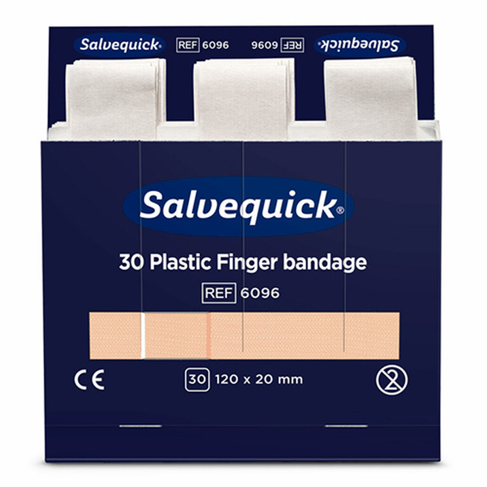 PAPSTAR Set Cederroth Salvequick Plastic Pflaster (30 Stück) braun Finger